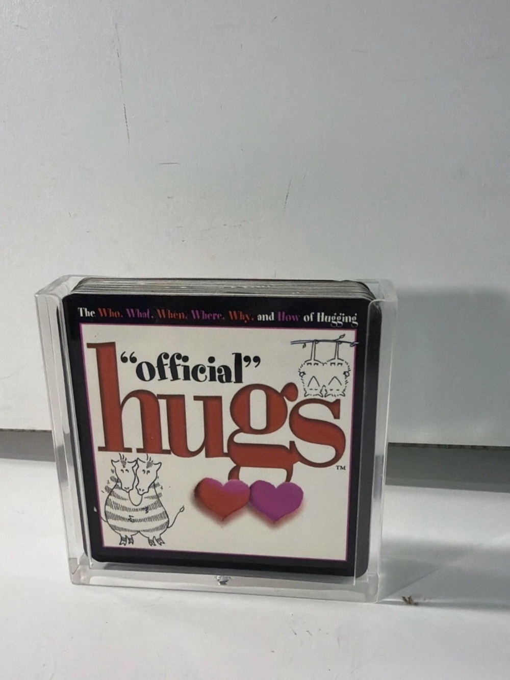 "Official" Hugs Card Set - White, Red, Pink